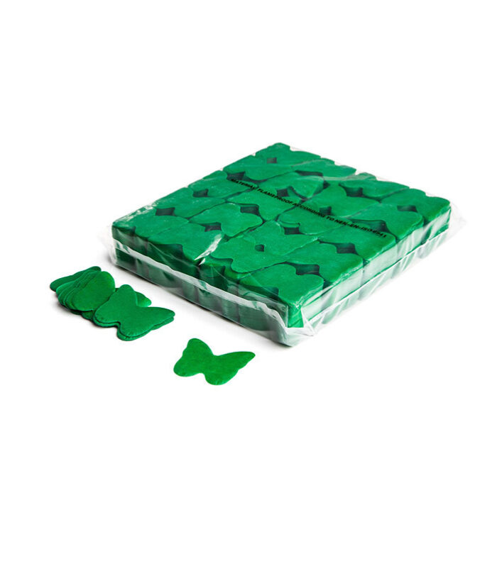 TCM FX - Lassú esésű Konfetti Pillangó Ø 55mm - Sötétzöld - 1 kg